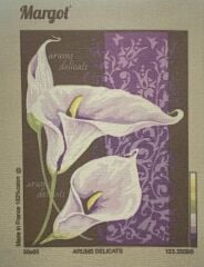 Margot Baskılı Goblen 133 3509 Arums Delicats 50x65cm Tablo Pano
