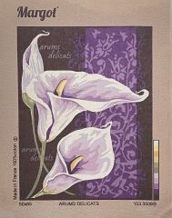 Margot Baskılı Goblen 133 3509 Arums Delicats 50x65cm Tablo Pano