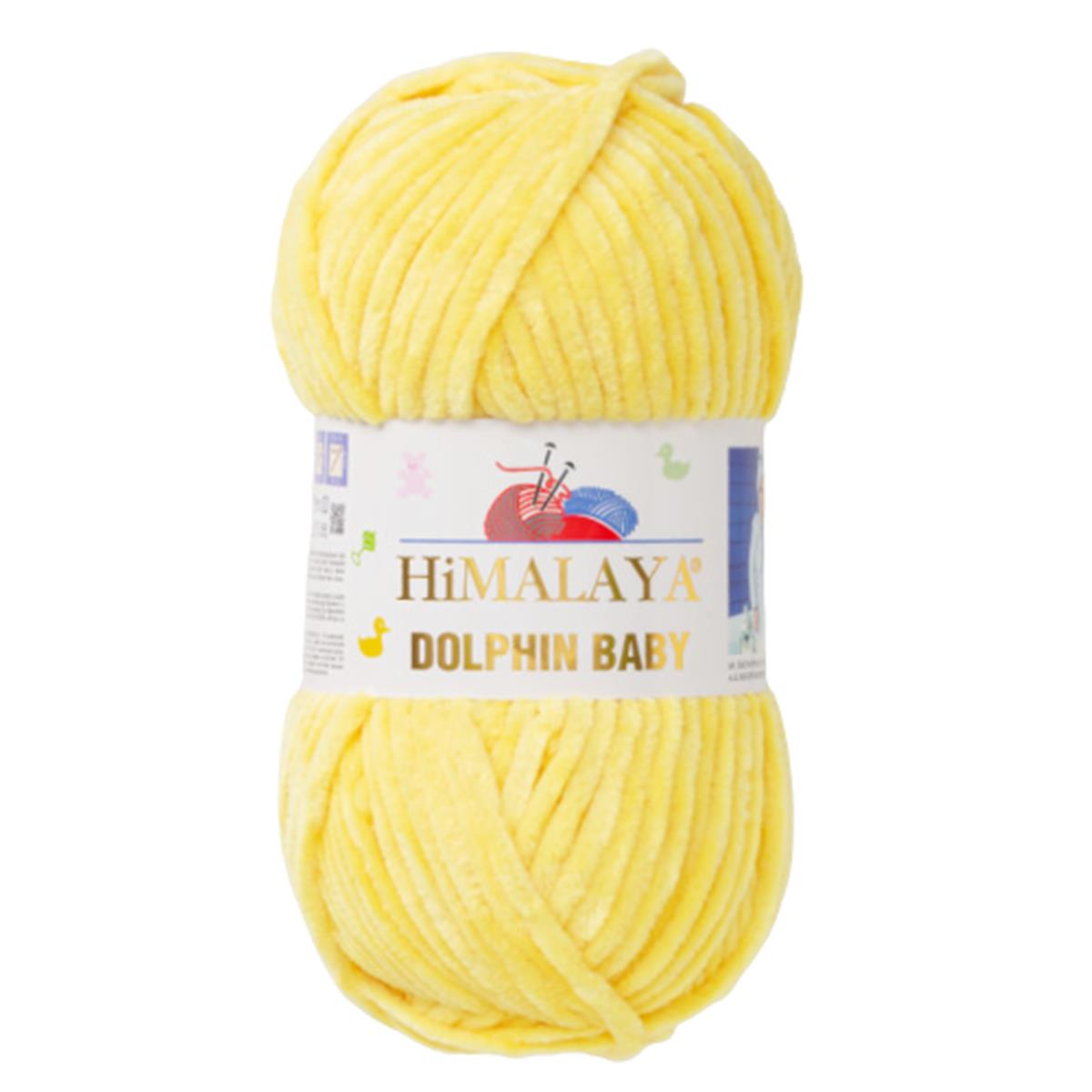 Himalaya Dolphin Baby Kadife İp El Örgü Yünü 80313 Sarı