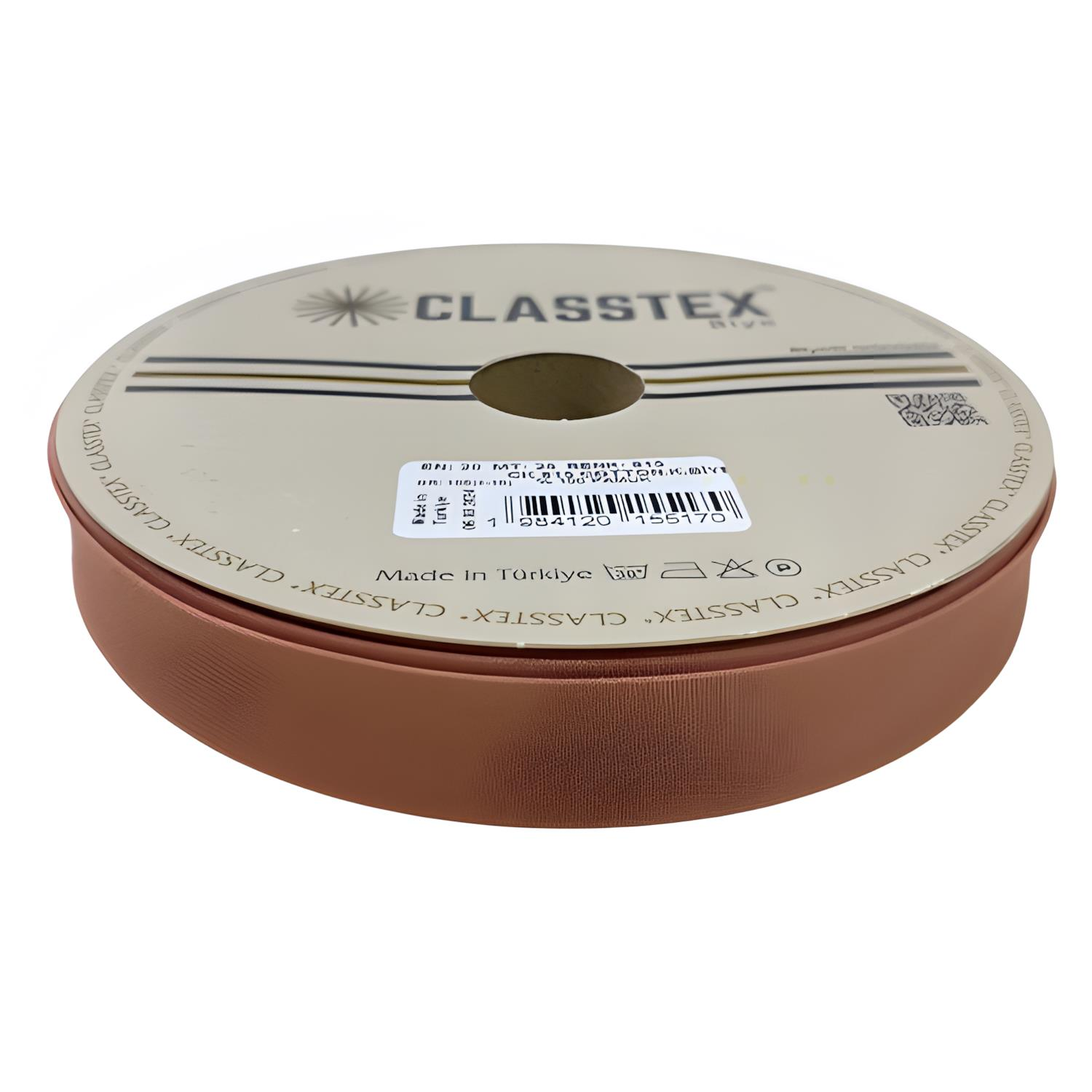 Classtex Cotton Koton Katlı Biye 2 cm 25 mt 815 Somon