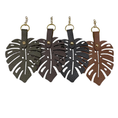 Deri Yaprak Çanta Süsü 10*19 cm YML21