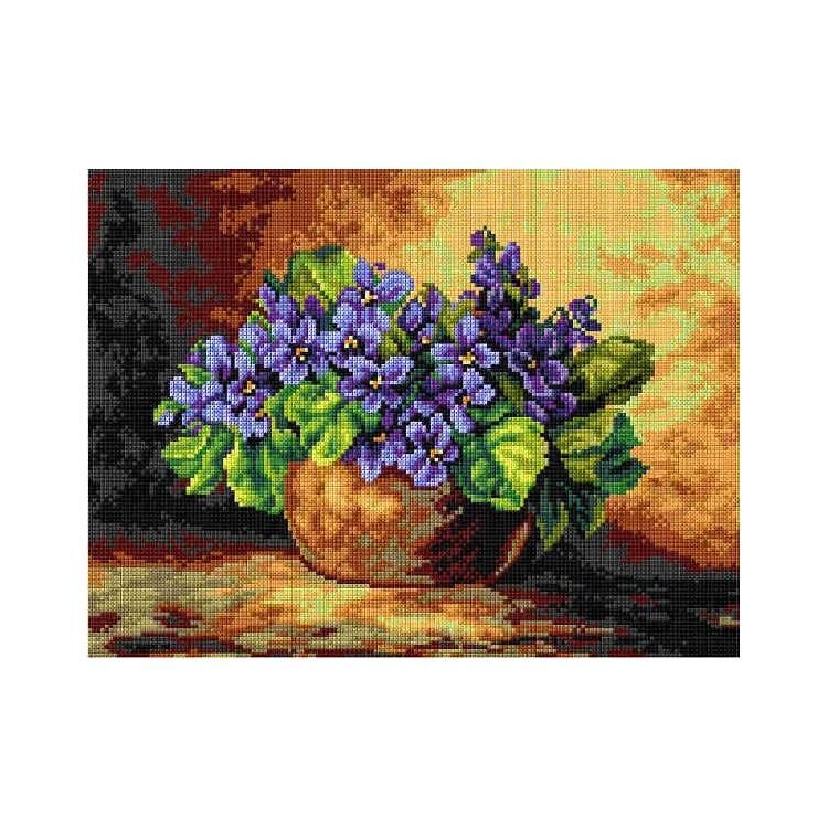 Orchidea Baskılı Goblen Mor Menekşe 2889 30*40 cm