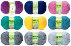 Nako Rekor El Örgü İpliği Yünü 207 Alev Kırmızı