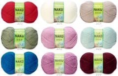 Nako Rekor El Örgü İpliği Yünü 207 Alev Kırmızı