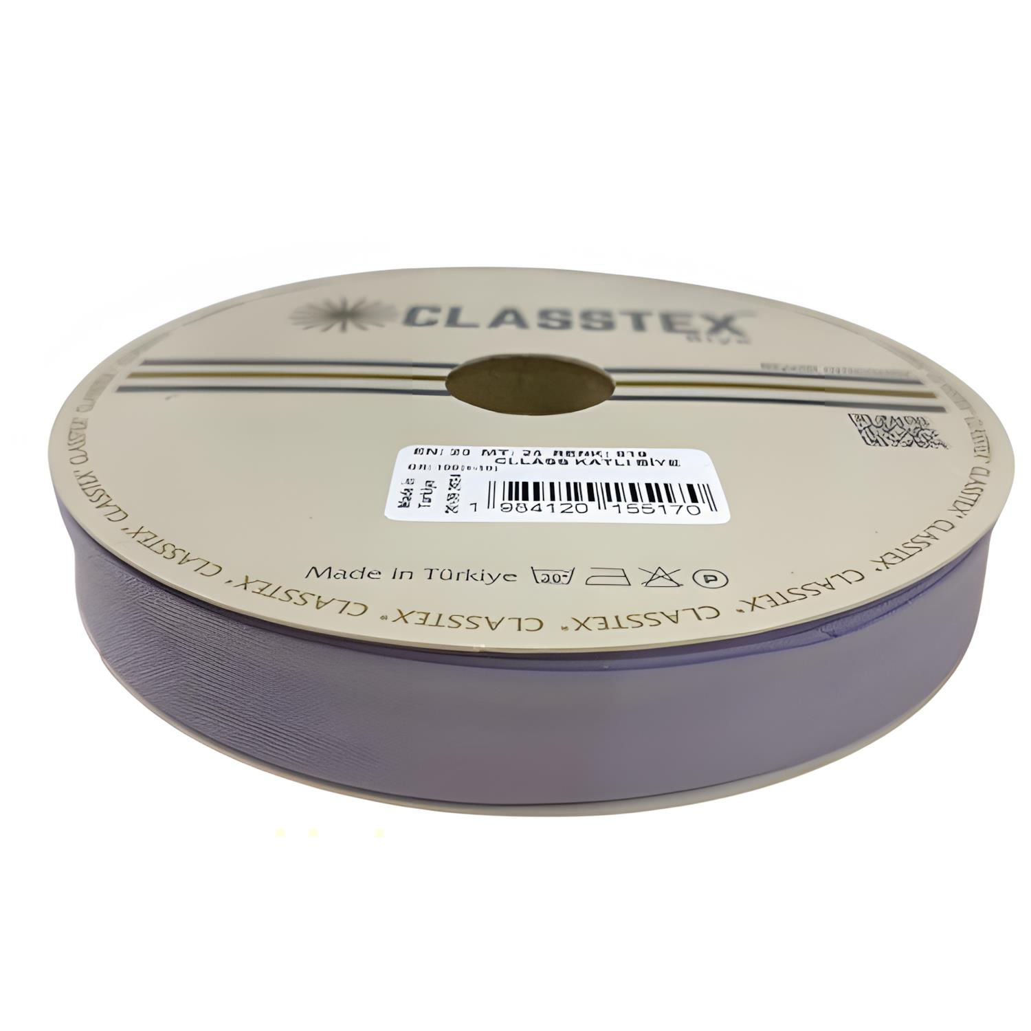 Classtex Cotton Koton Katlı Biye 2 cm 25 mt 819 Lila