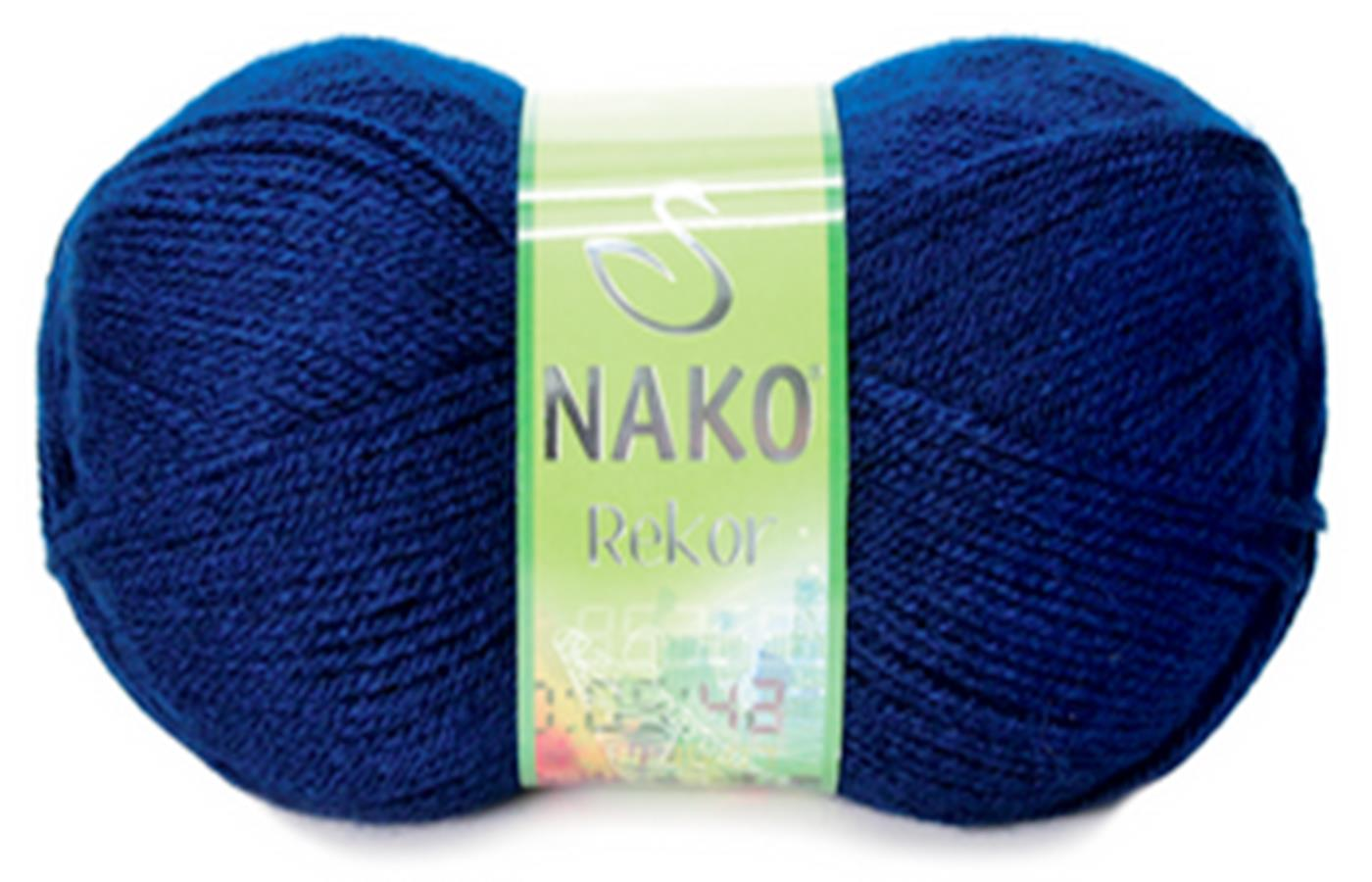 Nako Rekor El Örgü İpliği Yünü 148 Lacivert