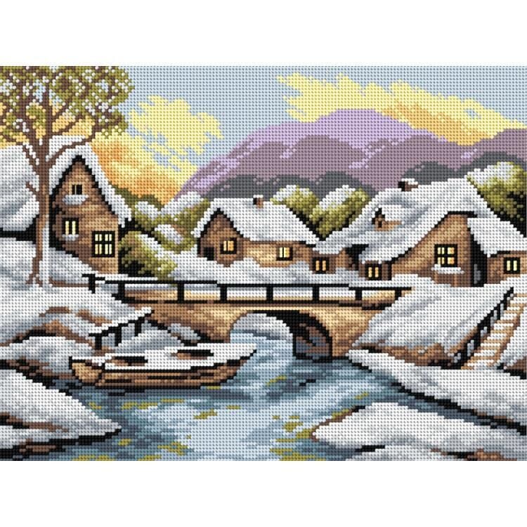 Orchidea Baskılı Goblen Kış 2511 30*40 cm