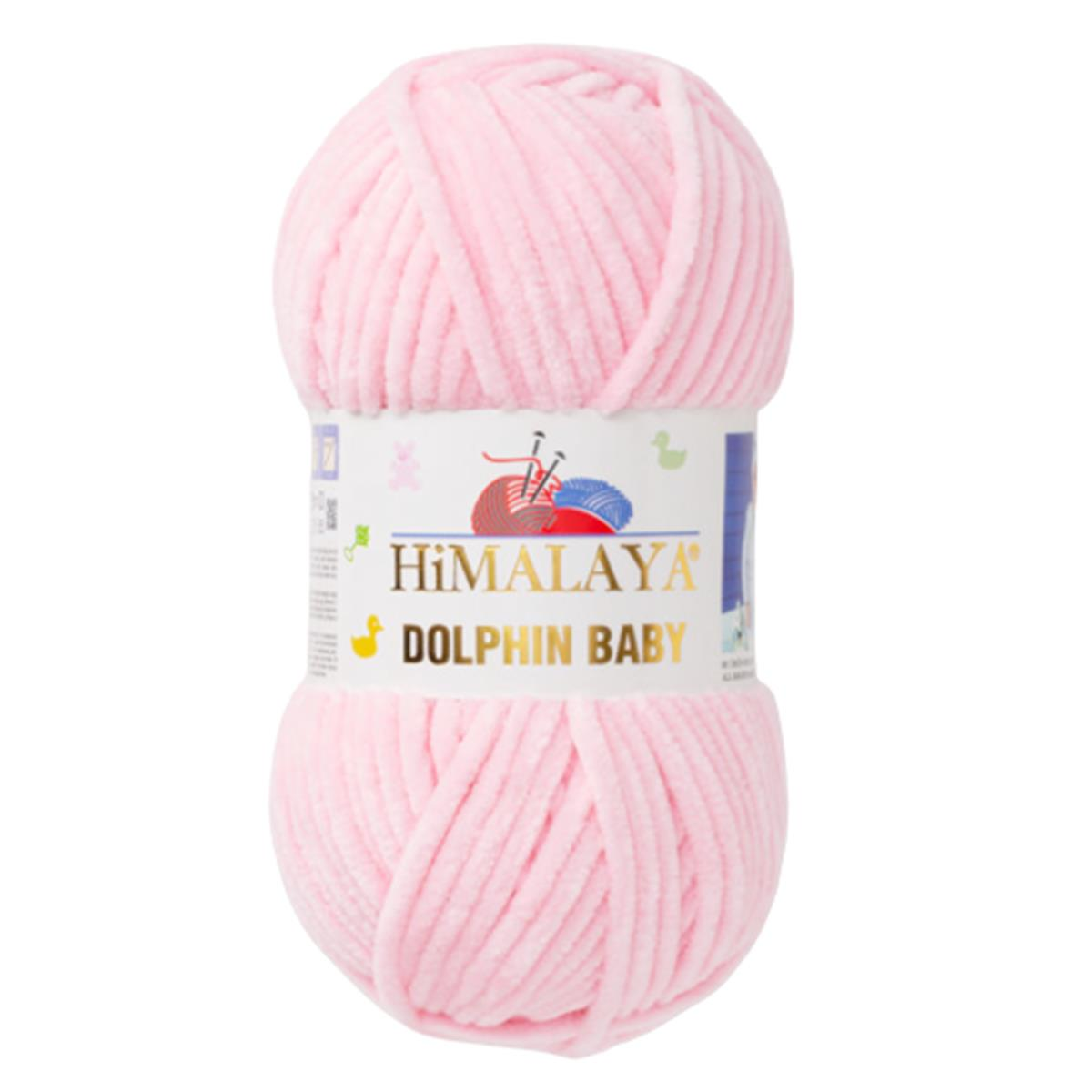 Himalaya Dolphin Baby Kadife İp El Örgü Yünü 80319 Toz Pembe