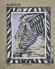 Margot Baskılı Goblen 133 3501 Les Zebres 50x65cm Tablo Pano