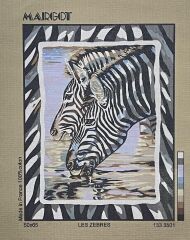 Margot Baskılı Goblen 133 3501 Les Zebres 50x65cm Tablo Pano