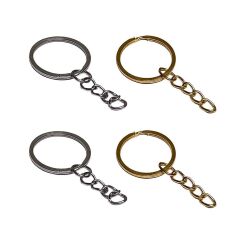 Anahtarlık Halkası Zincirli Yassı Kalın 5cm