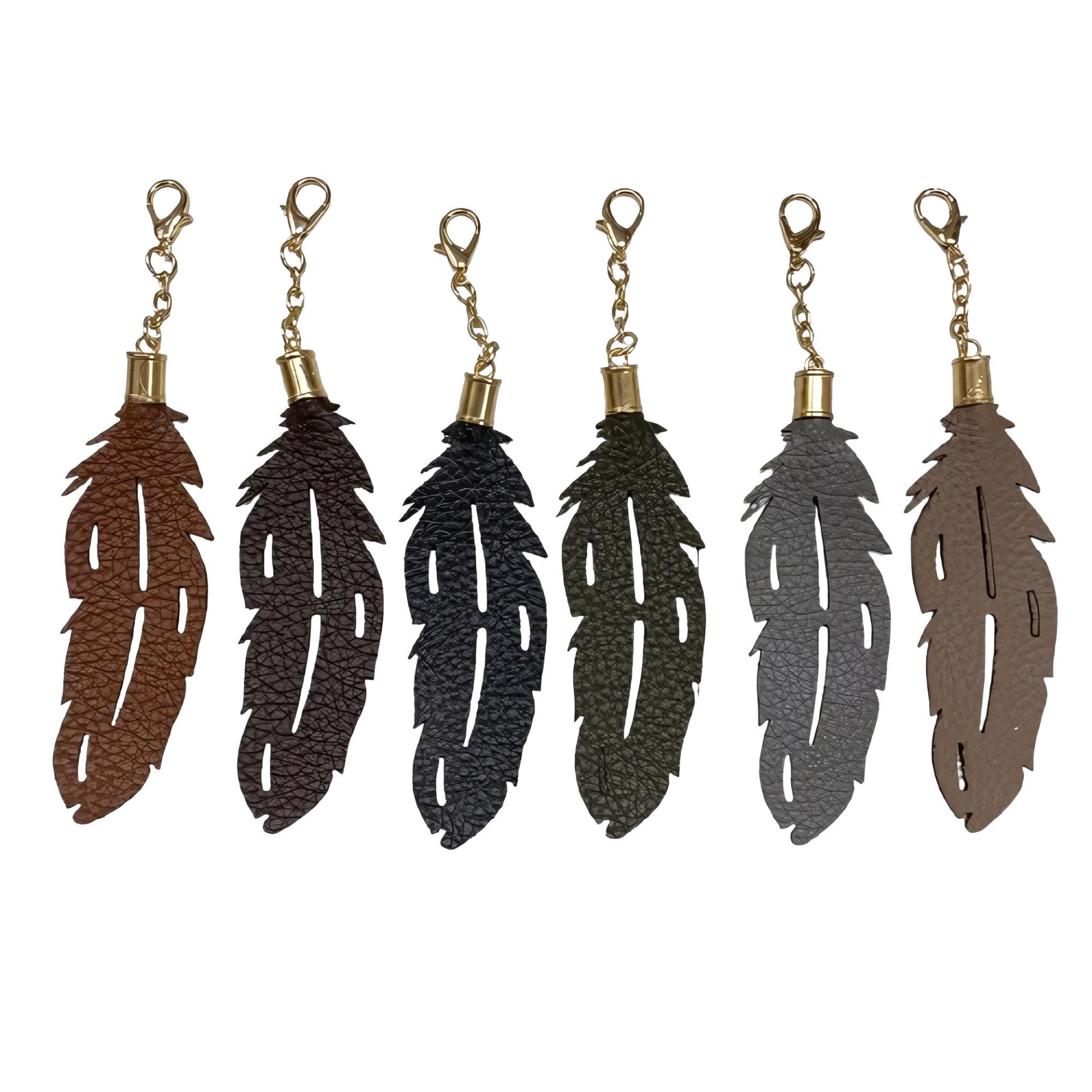 Deri Yaprak Çanta Süsü 4*18 cm YML22