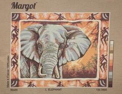 Margot Baskılı Goblen 133 3500 L Elephant 50x65cm Tablo Pano