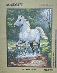 Margot Baskılı Goblen 133 3468 Le Cheval Blanc 50x65cm Tablo Pano