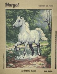 Margot Baskılı Goblen 133 3468 Le Cheval Blanc 50x65cm Tablo Pano