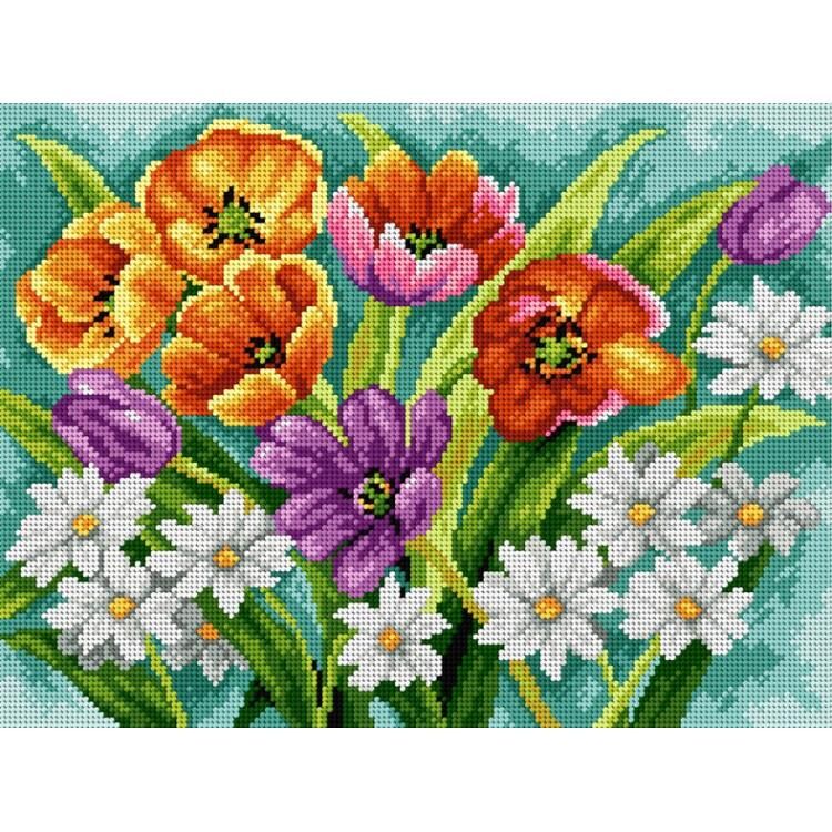 Orchidea Baskılı Goblen Çiçekler 2538 30*40 cm