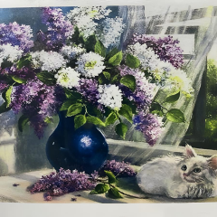 5D Yapışan Boncuk Goblen 30 x 40 cm Mozaik Tablo Pano 60134