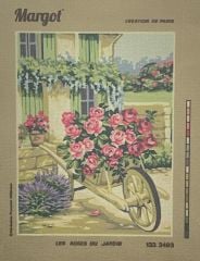 Margot Baskılı Goblen 133 3493 Les Roses Du Jardin 50x65cm Tablo Pano