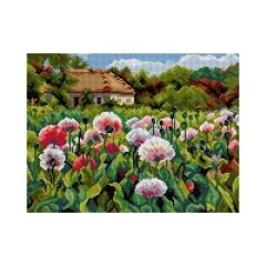 Orchidea Baskılı Goblen Çiçekler 3289 30*40 cm