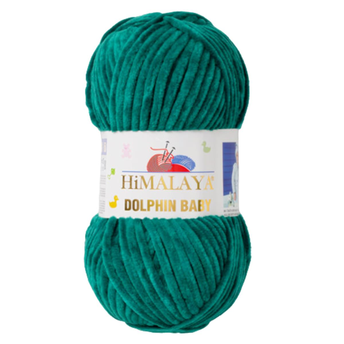 Himalaya Dolphin Baby Kadife İp El Örgü Yünü 80331 Benetton Yeşil