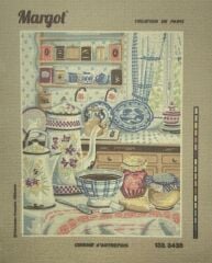 Margot Baskılı Goblen 133 3438 Cuisine d'Autrefois 50x65cm Tablo Pano