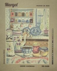 Margot Baskılı Goblen 133 3438 Cuisine d'Autrefois 50x65cm Tablo Pano