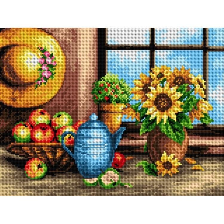 Orchidea Baskılı Goblen Ayçiçeği ve Meyveler 2300 30*40 cm