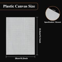 Plastik Kanvas Tabaka İnce Delikli(1,1 mm) 26*33 cm