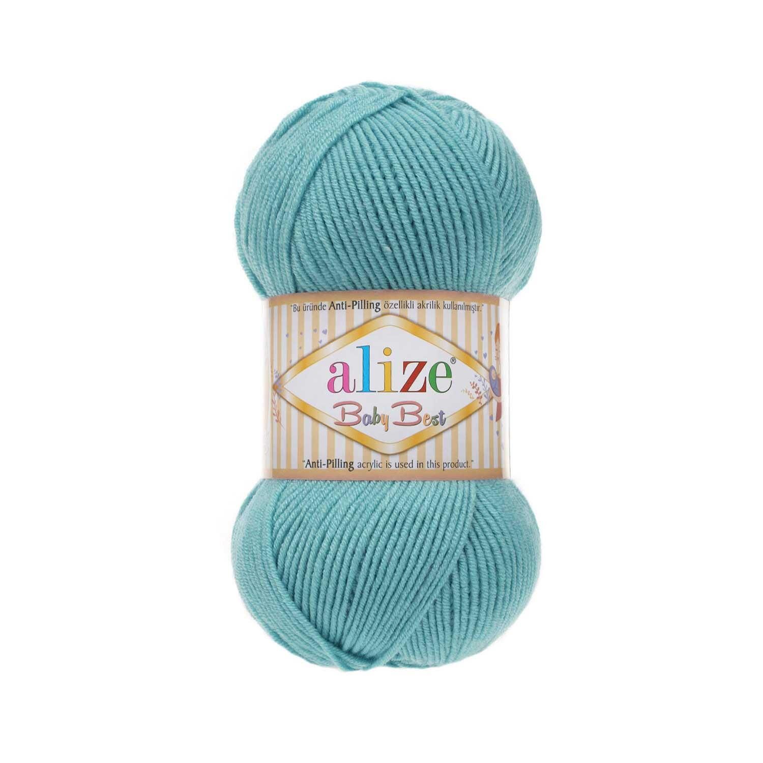 Alize Baby Best El Örgü İpliği 100 gr 164 Azur