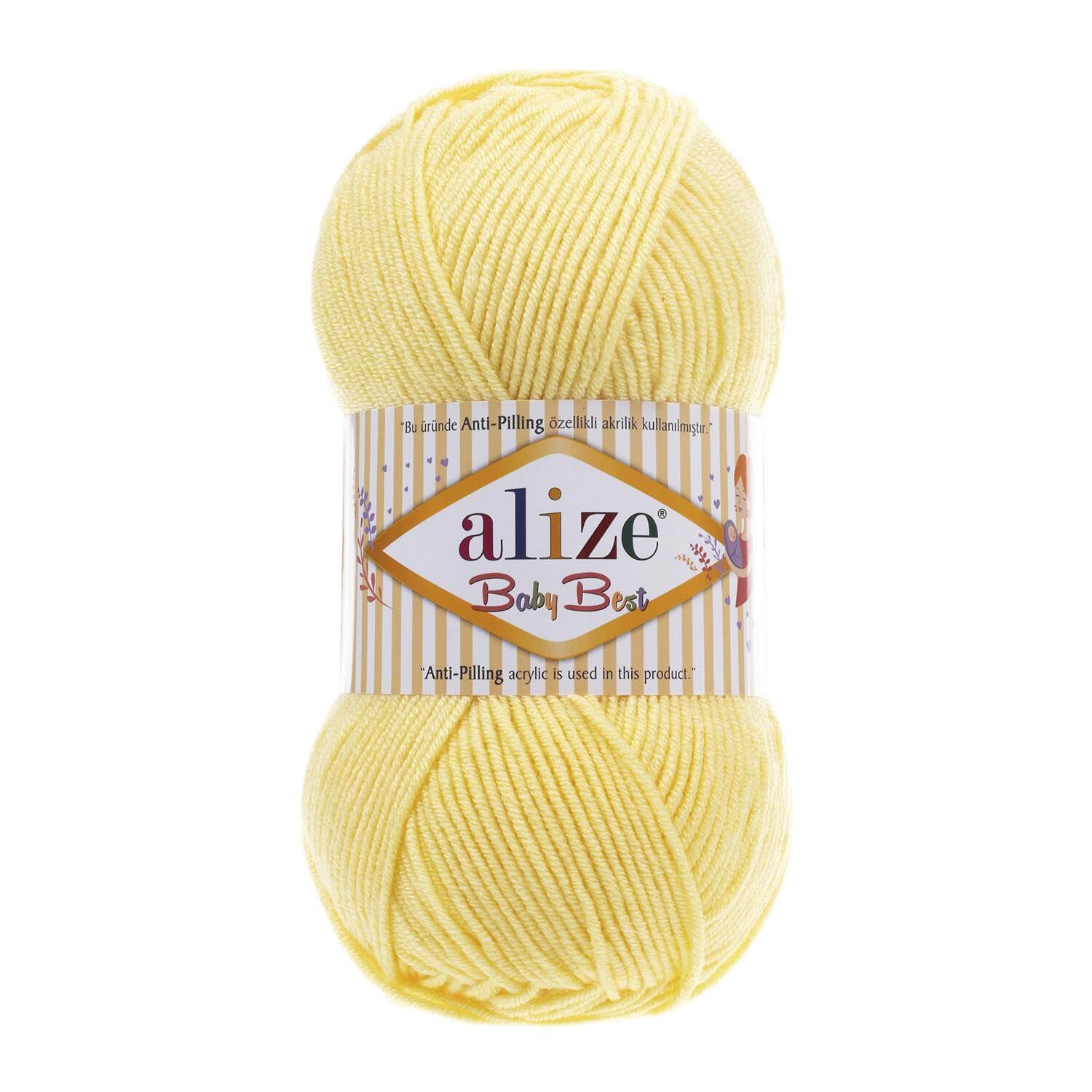 Alize Baby Best El Örgü İpliği 100 gr 250 Açık Sarı