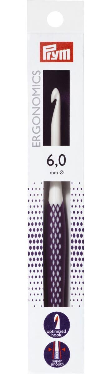 Prym Ergonomics 6 mm Ergonomik Silikon Saplı Örgü Tığı 218488