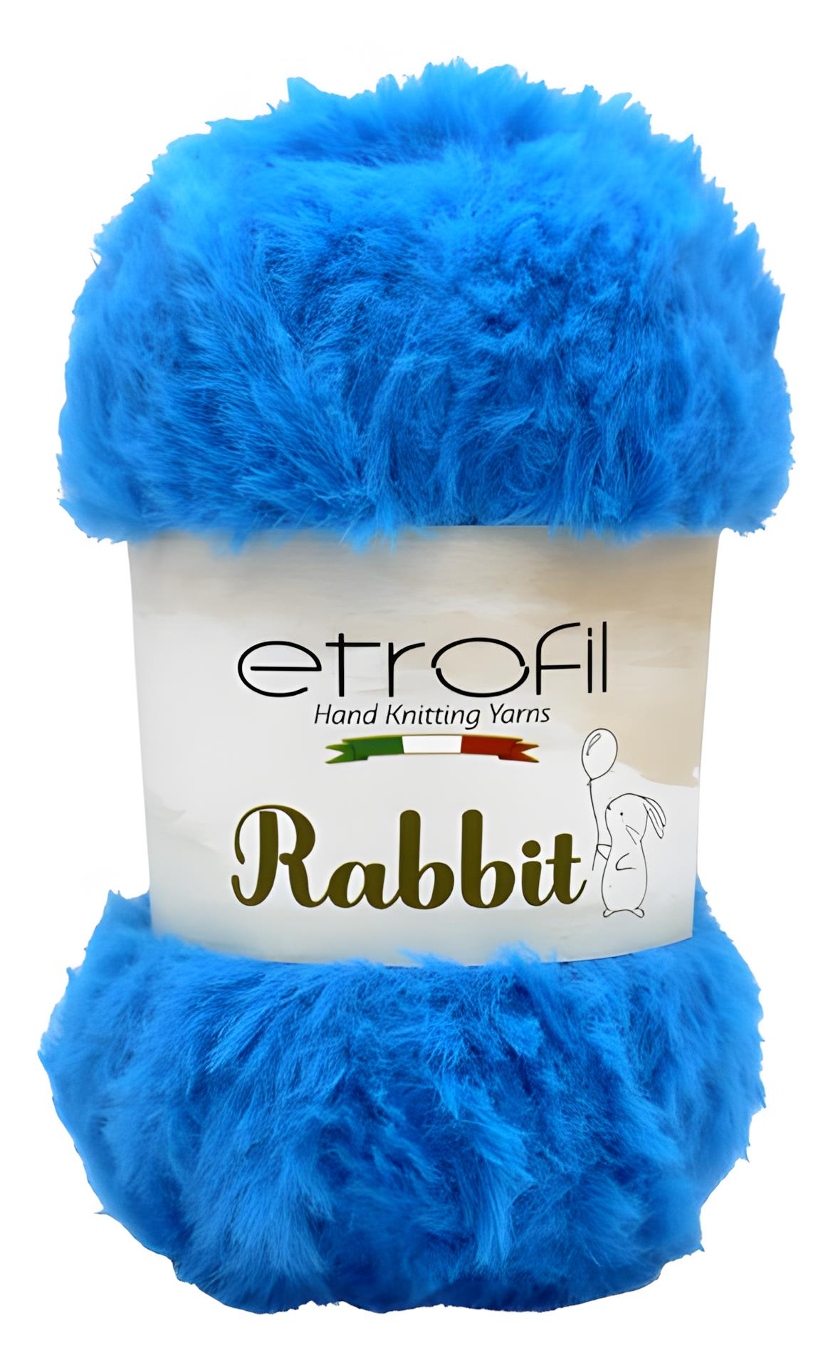 Etrofil Rabbit Kürk El Örgü İpi 100gr 75371 Okyanus Mavi