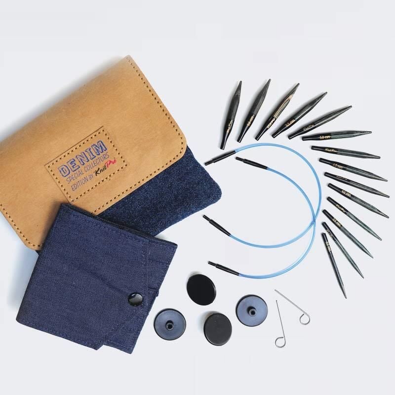 KnitPro İndigo Wood Mini Misinalı Şiş Seti 20645