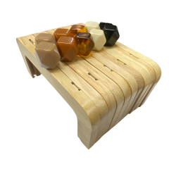 Bambu Akrilik Boncuklu Çanta Bursu 20 cm MB20 Siyah Hasır