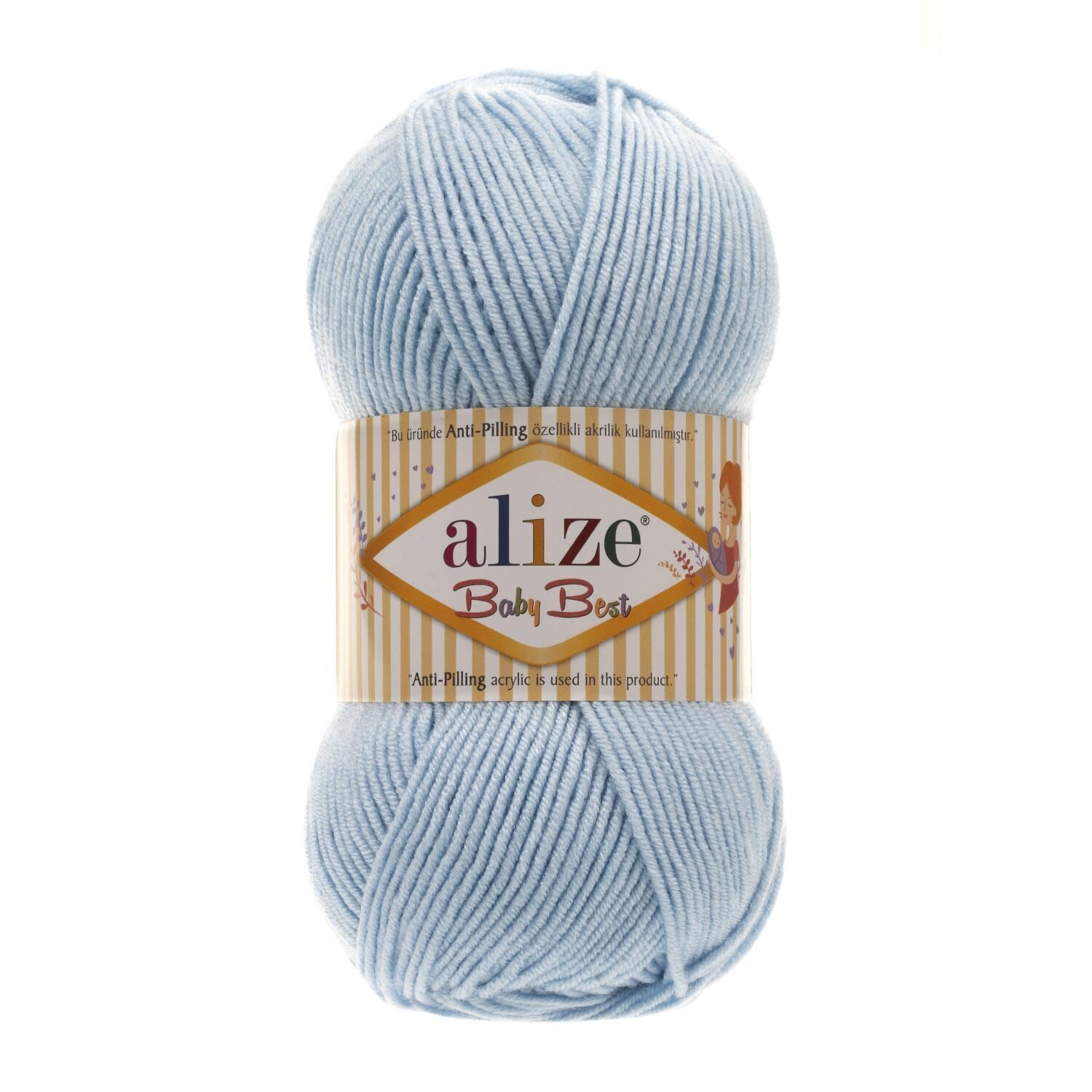 Alize Baby Best El Örgü İpliği 100 gr 40 Mavi
