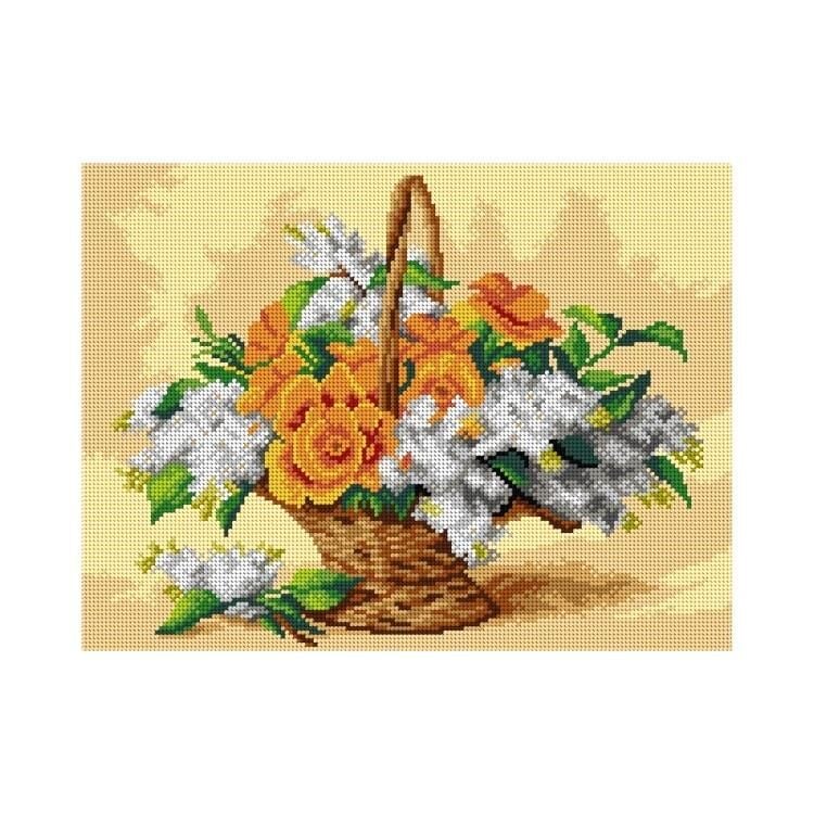 Orchidea Baskılı Goblen Sepette Sarı Çiçekler 3219 30*40 cm