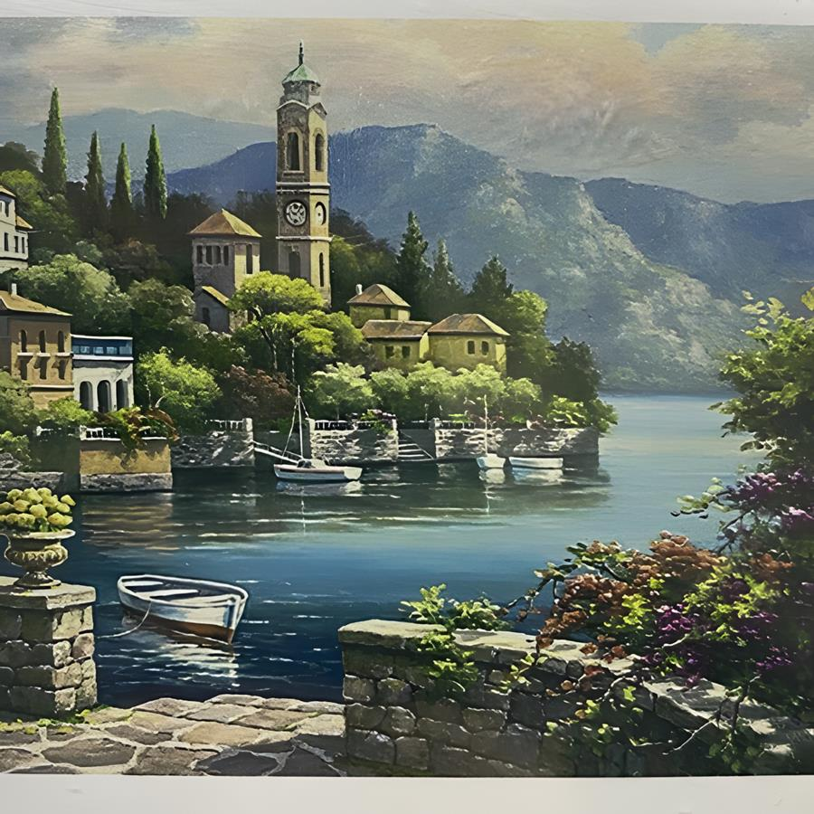 5D Yapışan Boncuk Goblen 30 x 40 cm Mozaik Tablo Pano 60673