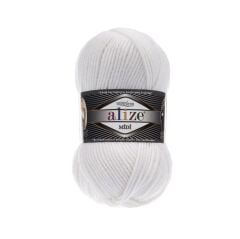 Alize Superlana Midi El Örgü İpliği 100 gr 55 Beyaz