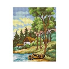 Orchidea Baskılı Goblen Manzara 2534 24*34 cm