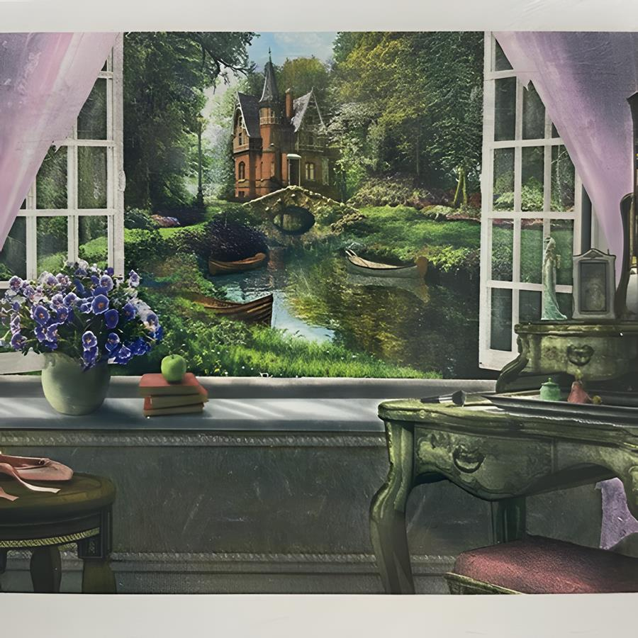 5D Yapışan Boncuk Goblen 30 x 40 cm Mozaik Tablo Pano 60692