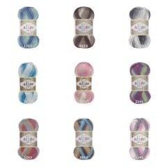 Alize Diva Batik Design El Örgü İpliği 100 gr 5550
