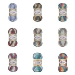 Alize Diva Batik Design El Örgü İpliği 100 gr 5550
