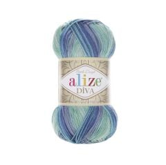 Alize Diva Batik Design El Örgü İpliği 100 gr 5550