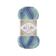 Alize Diva Batik Design El Örgü İpliği 100 gr 5550
