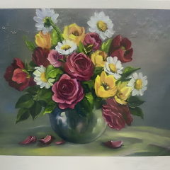 5D Yapışan Boncuk Goblen 30 x 40 cm Mozaik Tablo Pano 60225