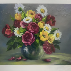 5D Yapışan Boncuk Goblen 30 x 40 cm Mozaik Tablo Pano 60225