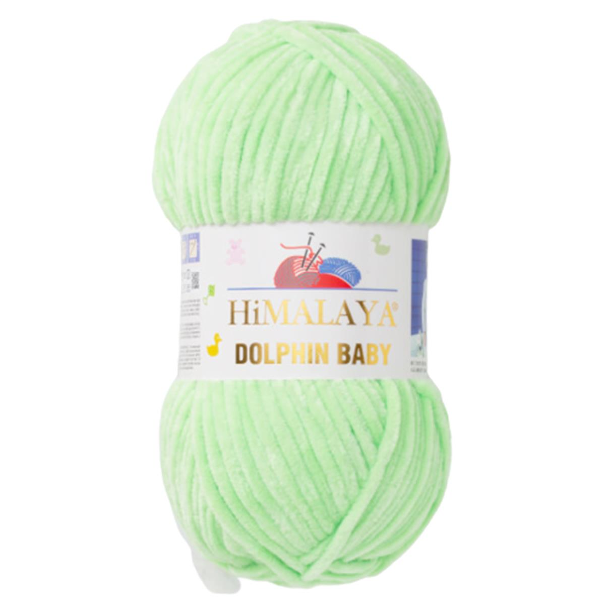 Himalaya Dolphin Baby Kadife İp El Örgü Yünü 80350 Fosfor