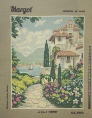 Margot Baskılı Goblen 133 3458 La Villa Fleurie 50x65cm Tablo Pano
