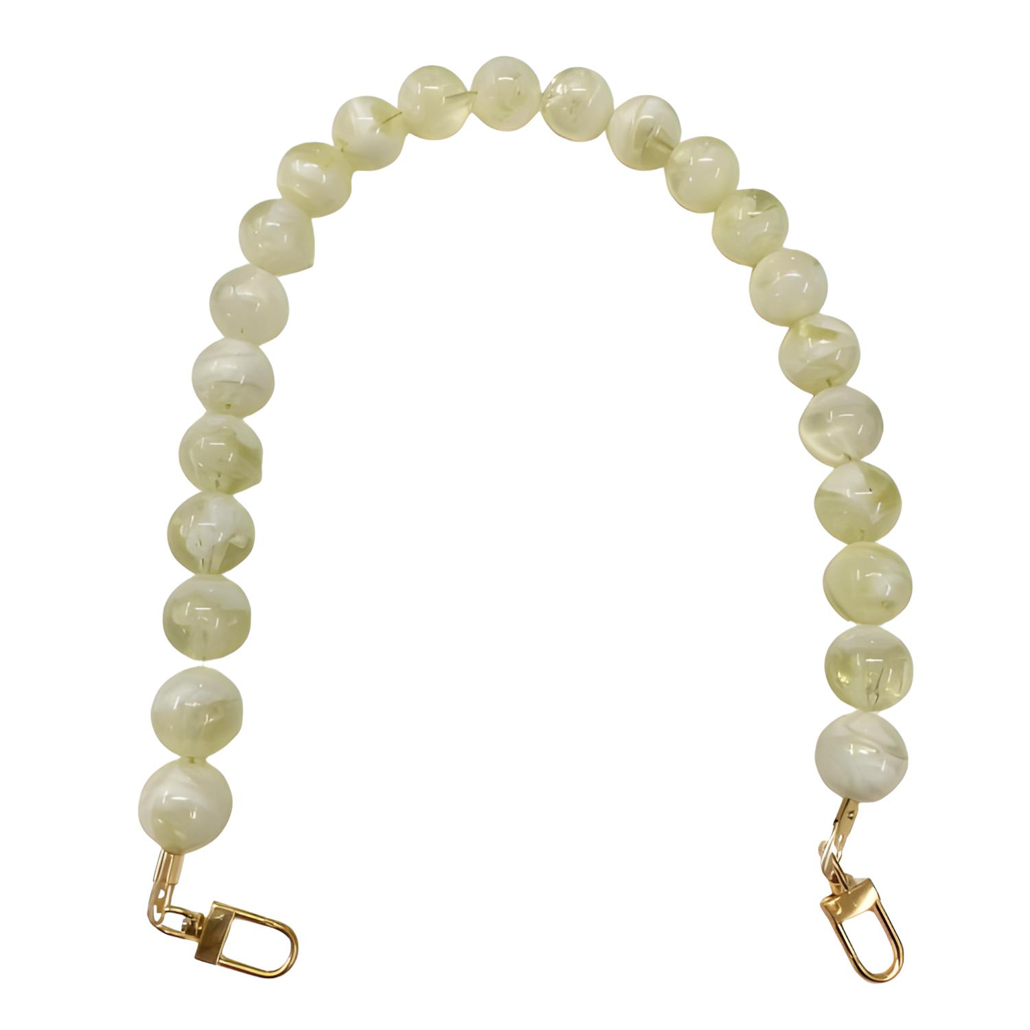 Akrilik Taşlı Çanta Sapı AX6 M7 Krem