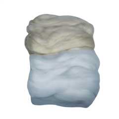Şık Düğme Yün Keçe 35-40 gr 16- Krem Beyaz
